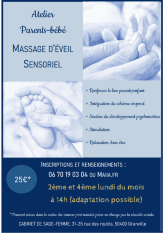 éveil sensoriel massage